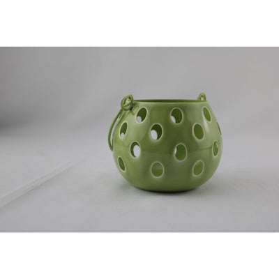 Lanterne ambiance manoir m vert 13x13x10cm