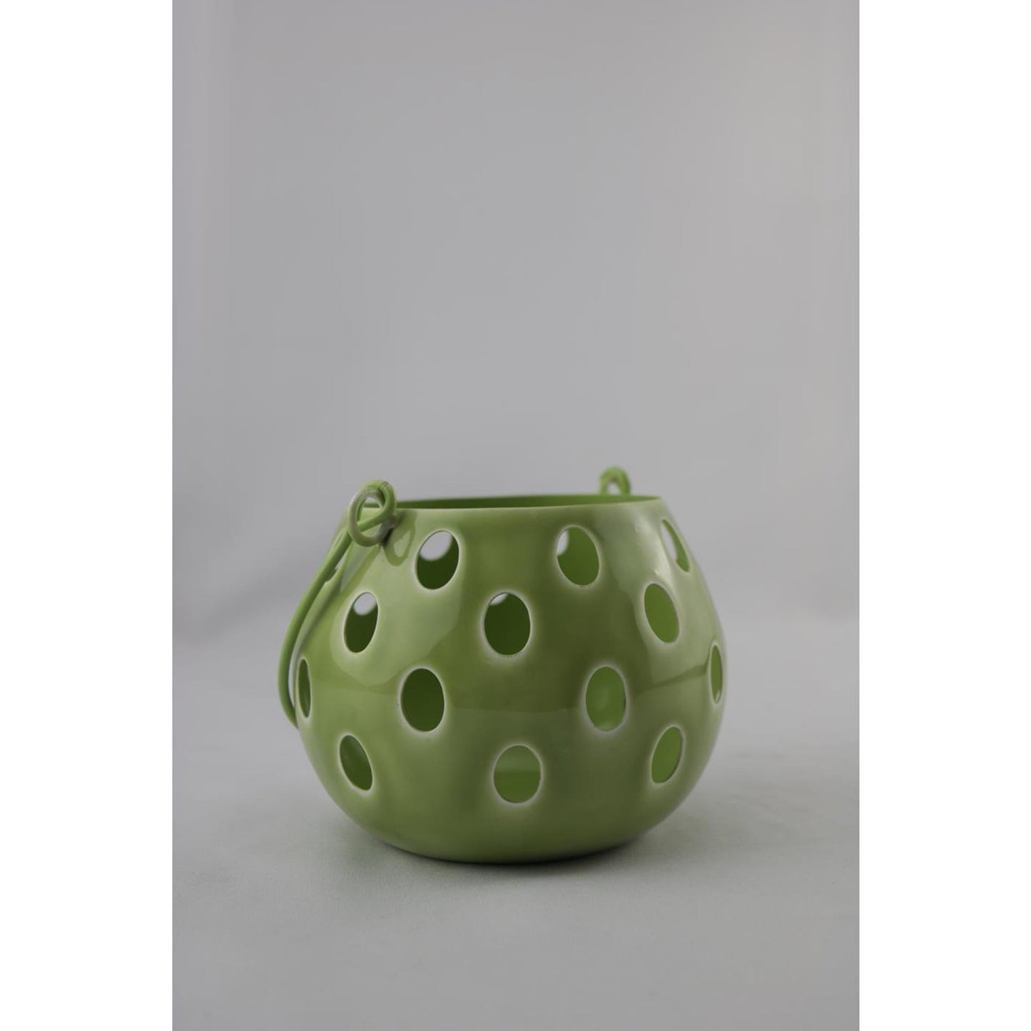 Lanterne ambiance manoir m vert 13x13x10cm