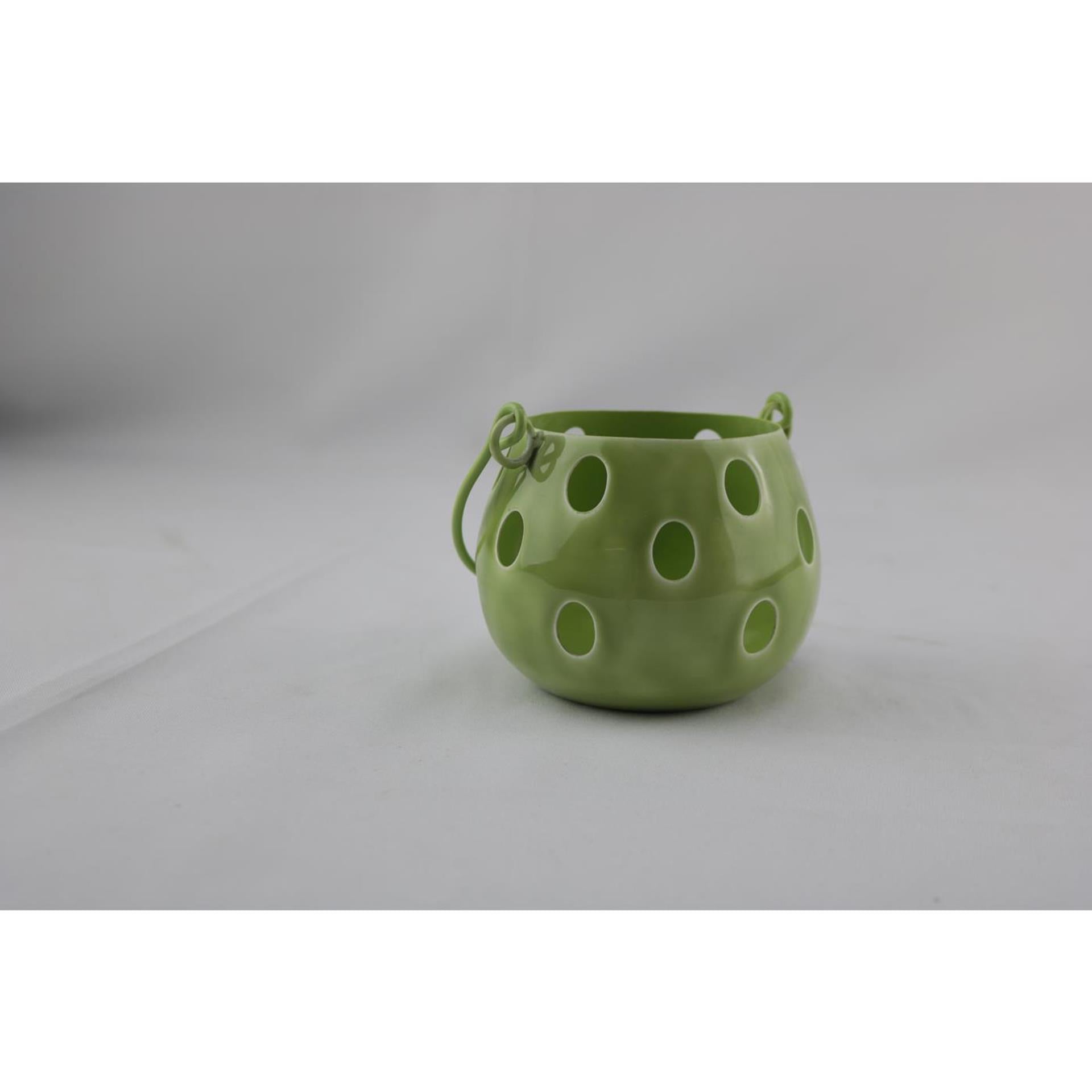 Lanterne ambiance manoir s vert 11x11x8.5cm