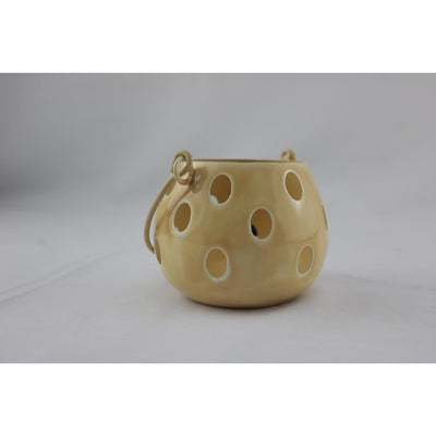Lanterne ambiance Mansion beige 11x11x8.5cm