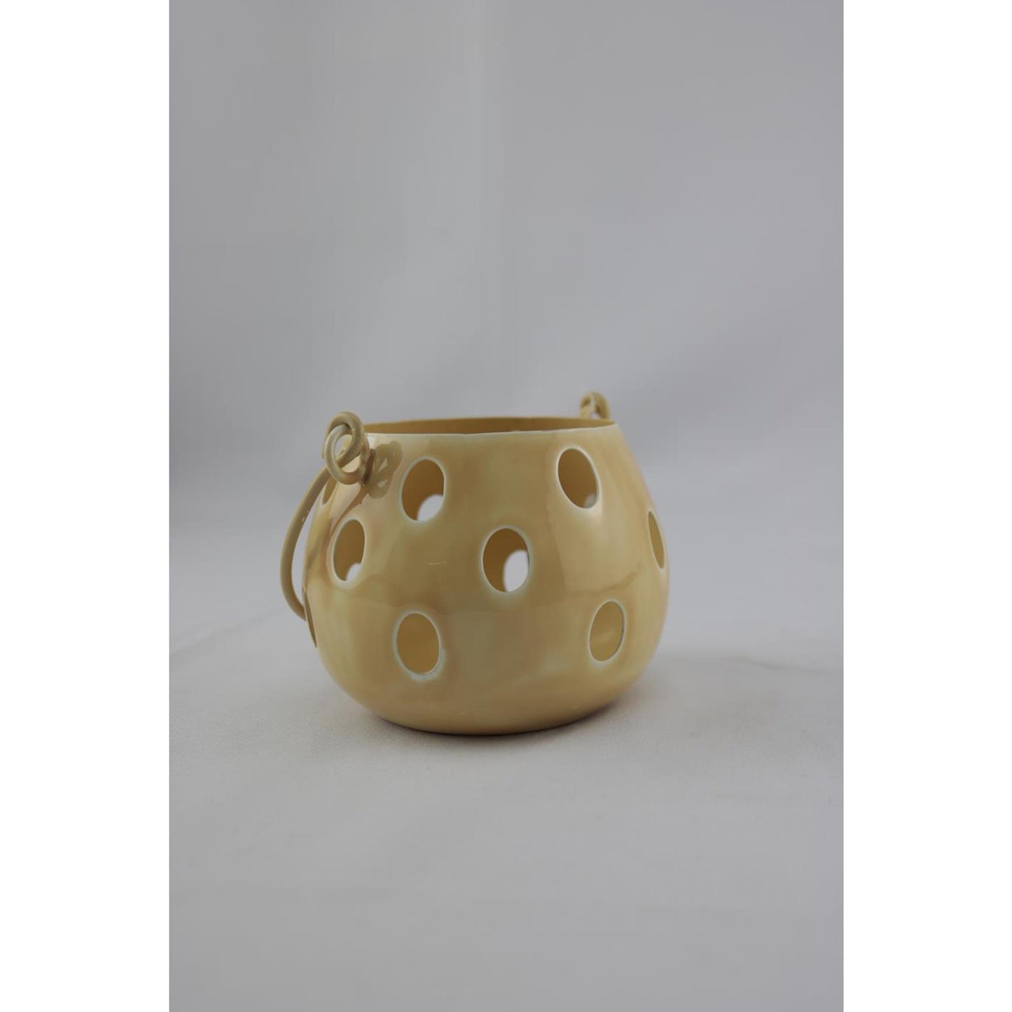 Lanterne ambiance Mansion beige 11x11x8.5cm