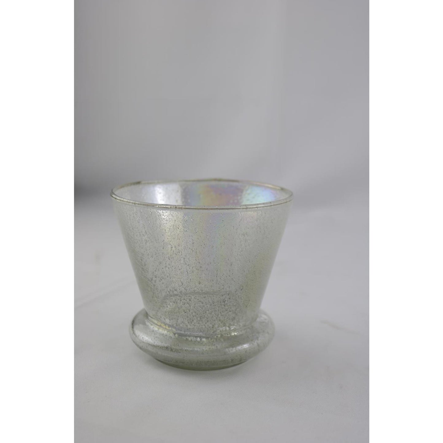 Photophore ambiance manoir verre 12x12x12cm