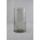 Vase ambiance Mansion verre bulle 16x16x27cm
