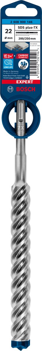 Bosch expert sds plus-7x marteau perforateur 22 x 200 x 250 mm
