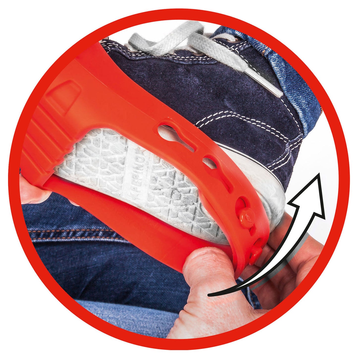 Grands protecteurs de chaussures rouges, taille 21-27