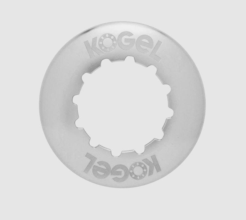 Bague de verrouillage à bille centerlock compatible rotor lockring interne gris
