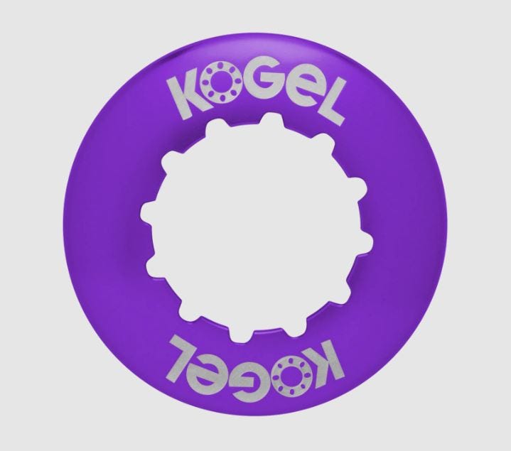 Anneau de verrouillage à bille centerlock compatible rotor lockring interne violet