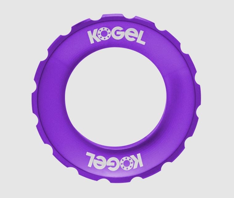 Bague de verrouillage à bille centerlock compatible rotor lockring externe violet