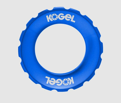 Bague de verrouillage à bille centerlock compatible rotor lockring externe bleu