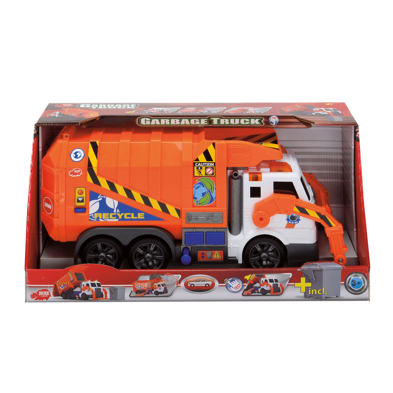 Camion à ordures avec un son léger