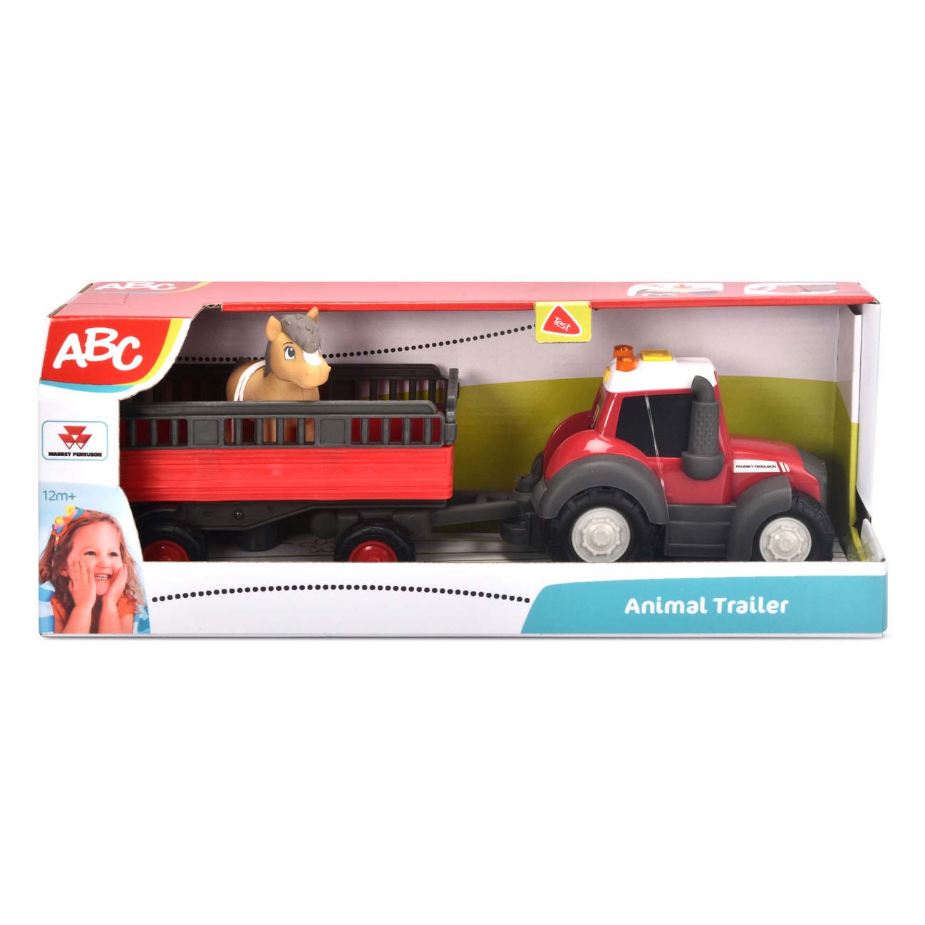 ABC Massey Ferguson avec remorque et cheval
