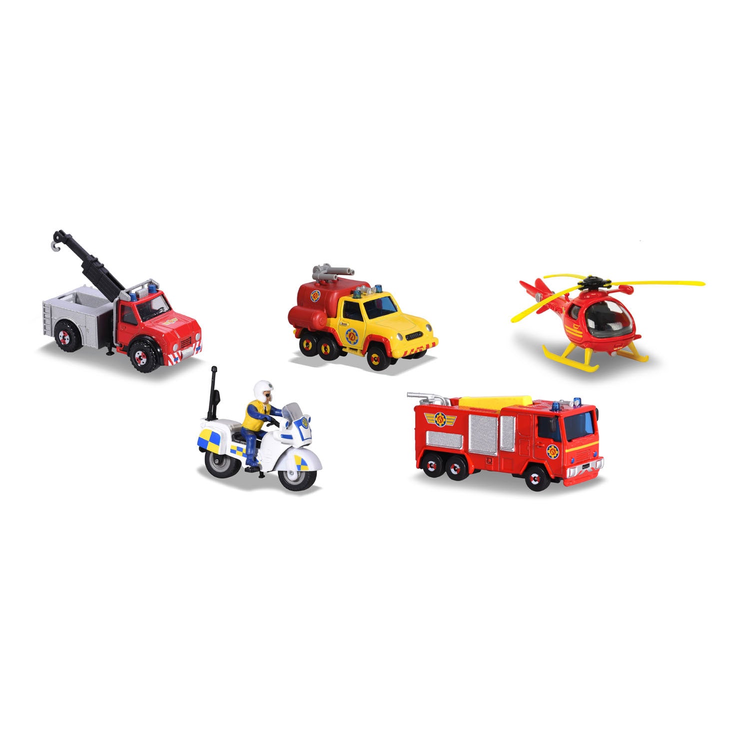 Dickie Fireman Sam Véhicules, 5 pack