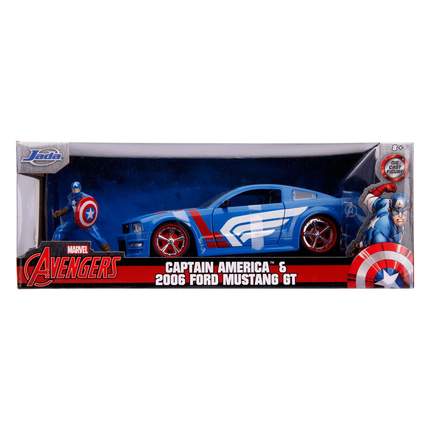 Jada Avengers Captain America avec Auto 1:24