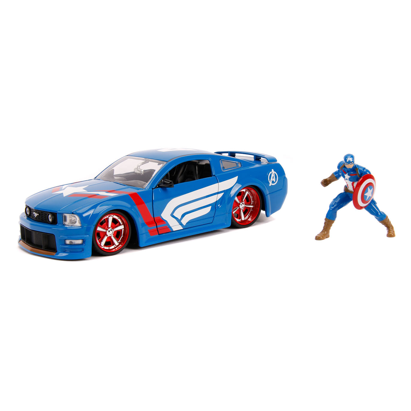 Jada Avengers Captain America avec Auto 1:24
