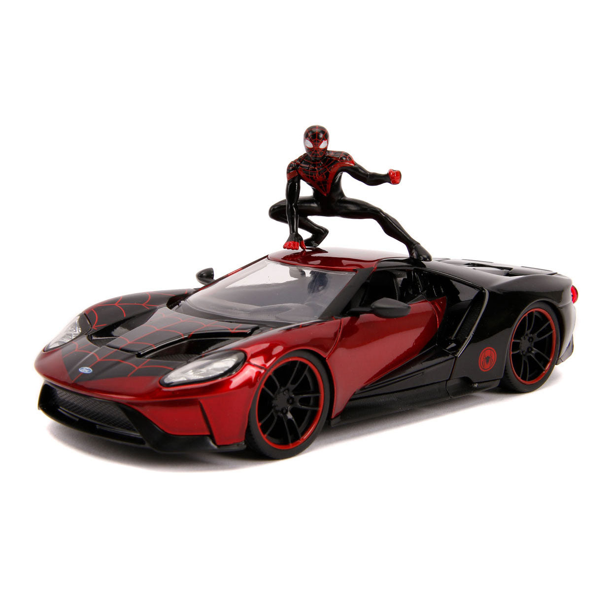 Jada Marvel Miles Morales Spiderman avec Ford GT Auto 1:24 2017