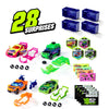 Les 3 voitures de course de Ting Up avec 28 surprises, ensemble de 4