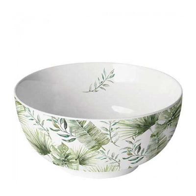 Bol d'ambiance feuilles de jungle blanches