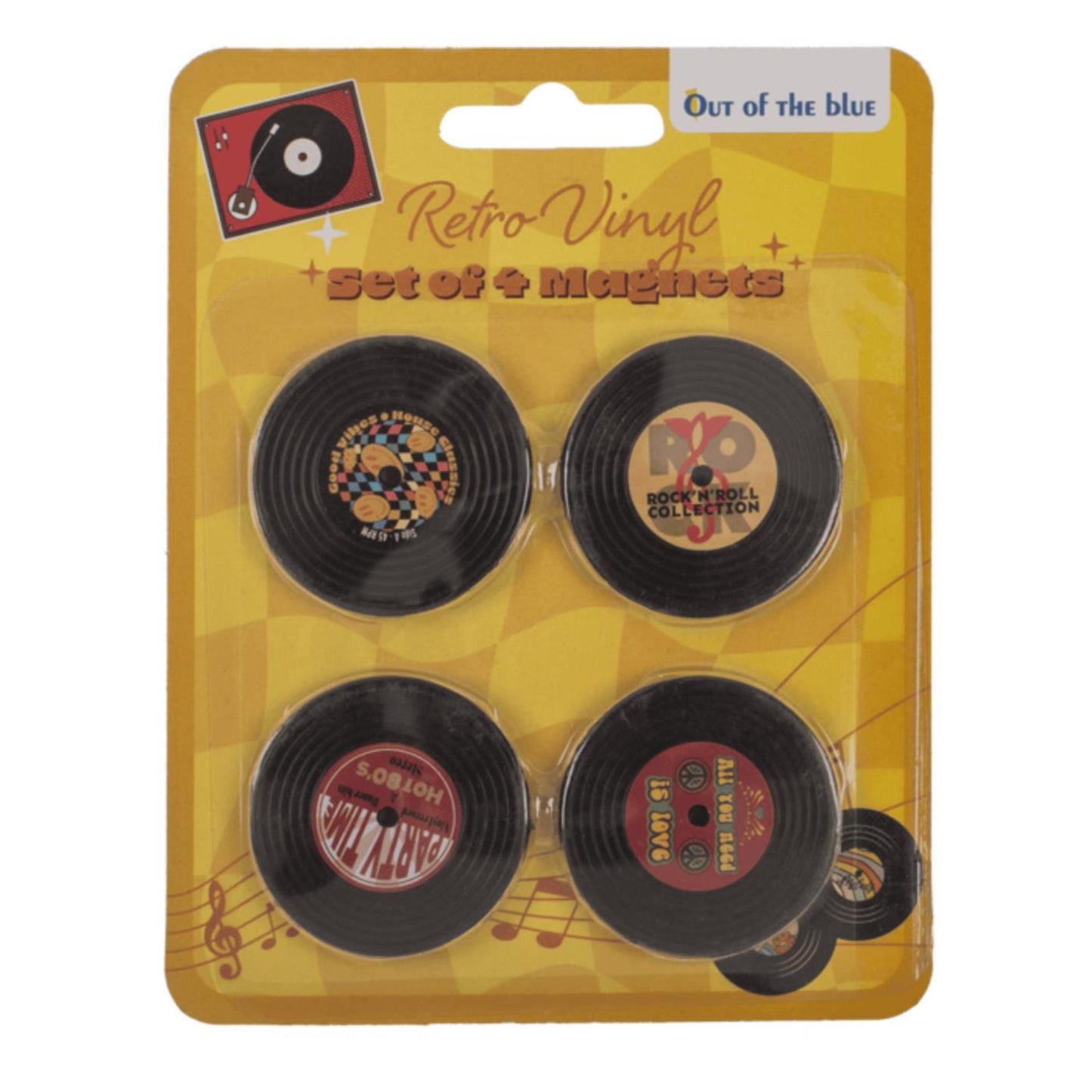 Aimants pour réfrigérateur Ootb LP 4,2x4,2cm lot de 4