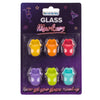 Ootb marqueurs de verre silicone 6 pièces sur carte