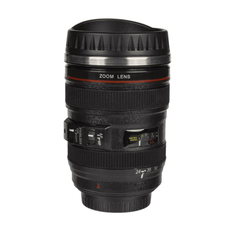 Ootb tasse de voyage objectif appareil photo acier inoxydable 15cm