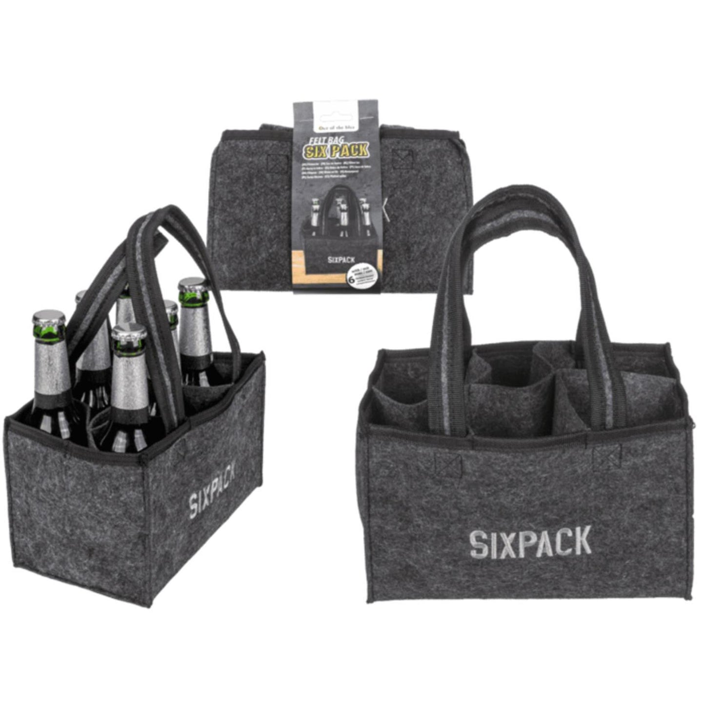Ootb feutre porte-bouteille de bière six pack