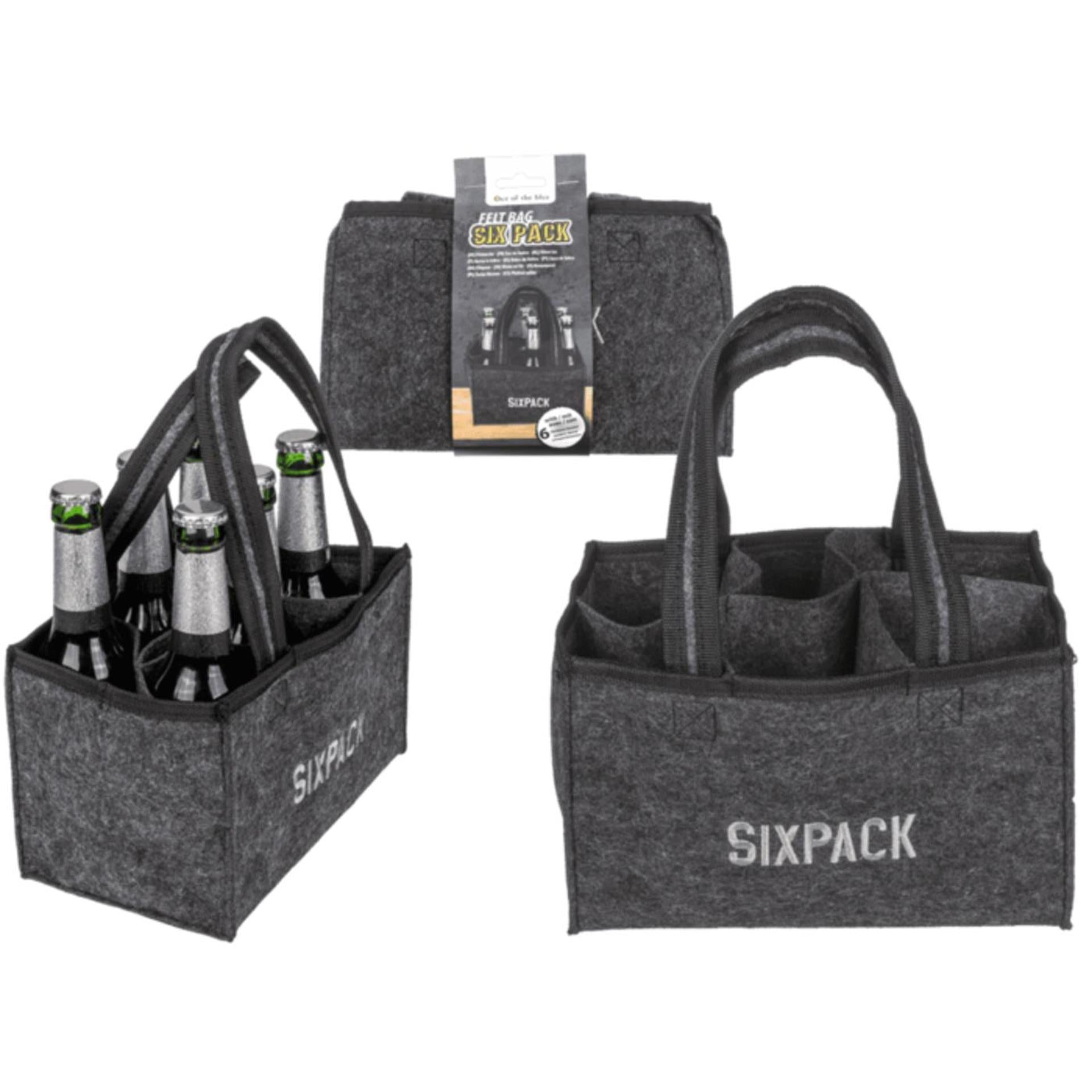 Ootb feutre porte-bouteille de bière six pack