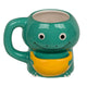 Ootb mug dino avec compartiment à biscuits 15x9x12cm 450ml