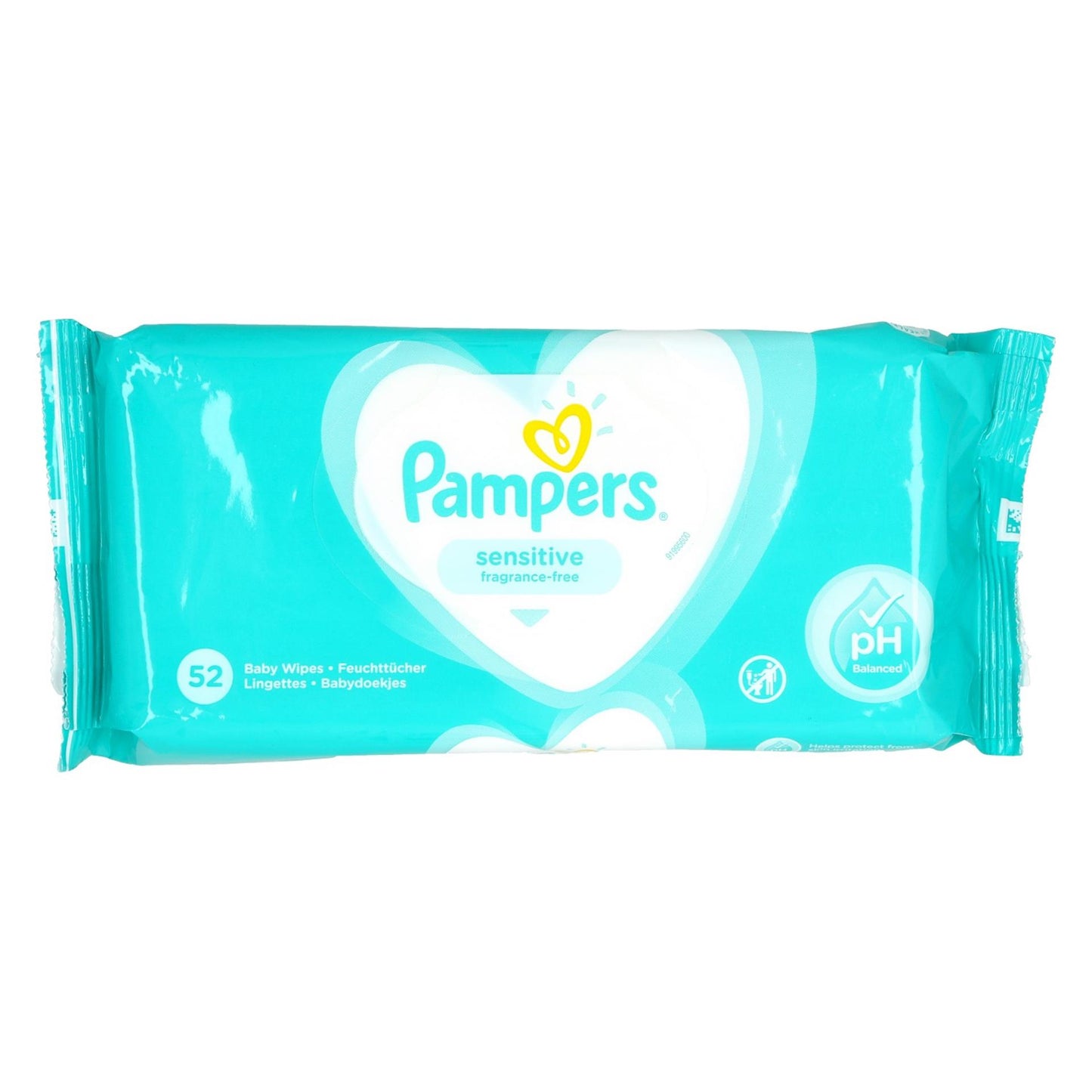 Pampers lingettes bébé 52 pièces sensibles