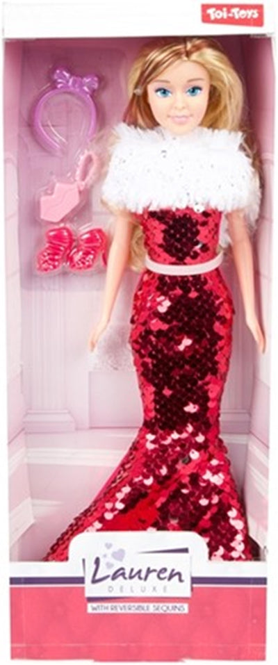 Toi-toys Lauren Teen Doll Gala avec paillettes