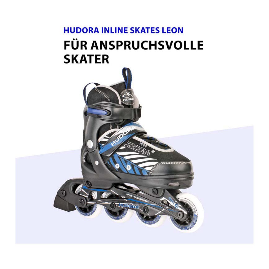 Hudora Skeelers Leon Blauw Black, taille 37-40