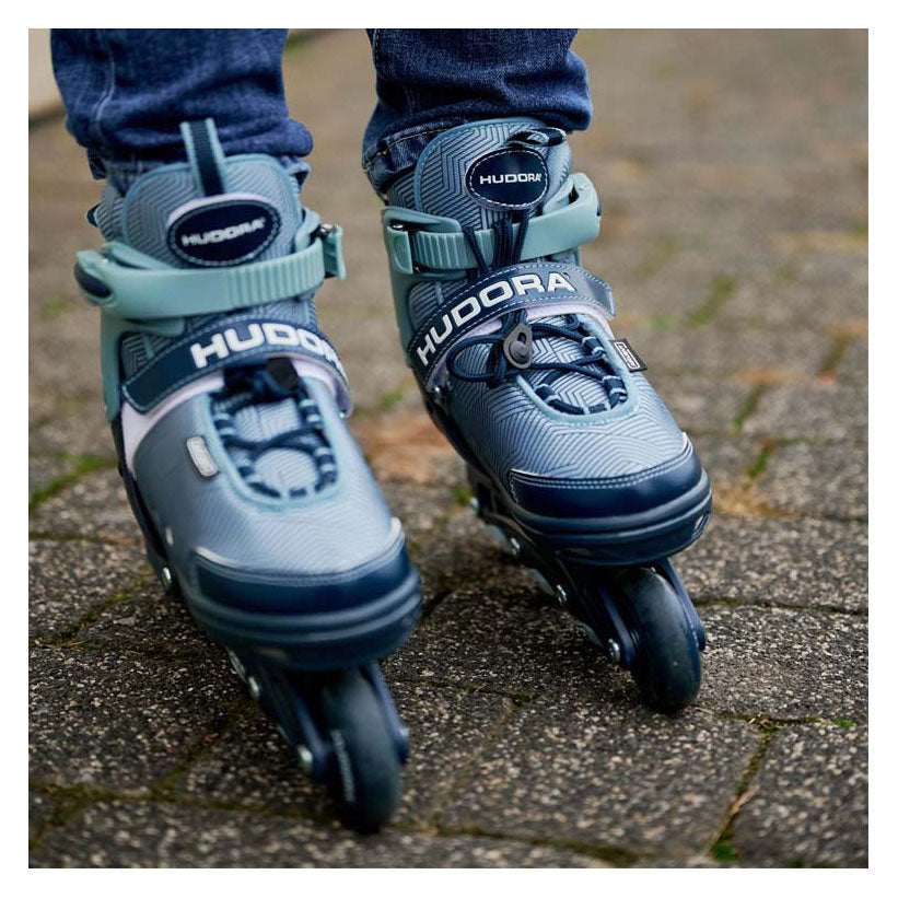 Hudora Skeelers Leon 2.0 Ocean Blue, taille 33-36