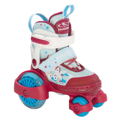 Hudora Roller Skates My First Quad LED Eenhoorn, taille 26-29