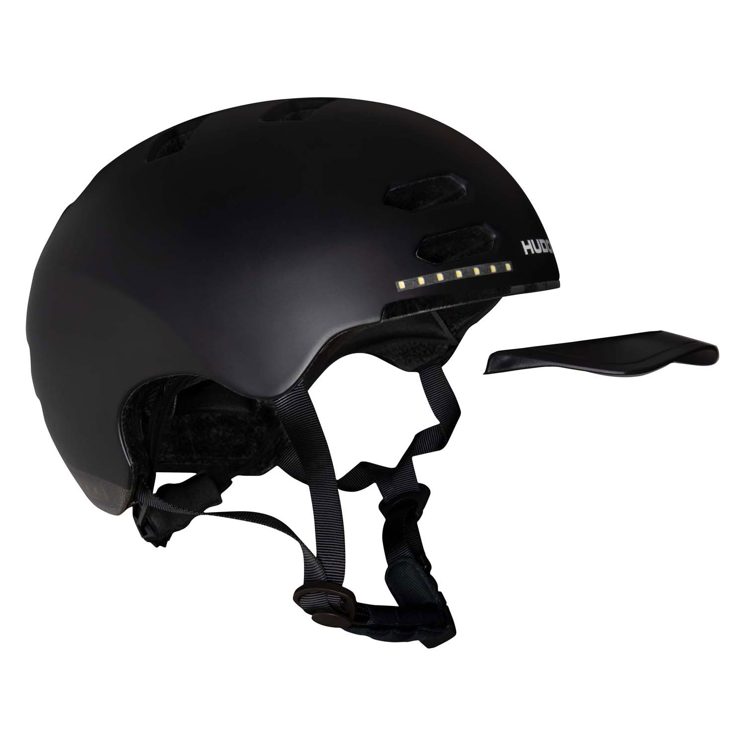 Casque de patineur Hudora avec vêtements et noir LED, taille S (53-55 cm)