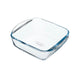 Plat de cuisson pour friteuse à air Pyrex 25x22x7 cm carré | 2 pièces