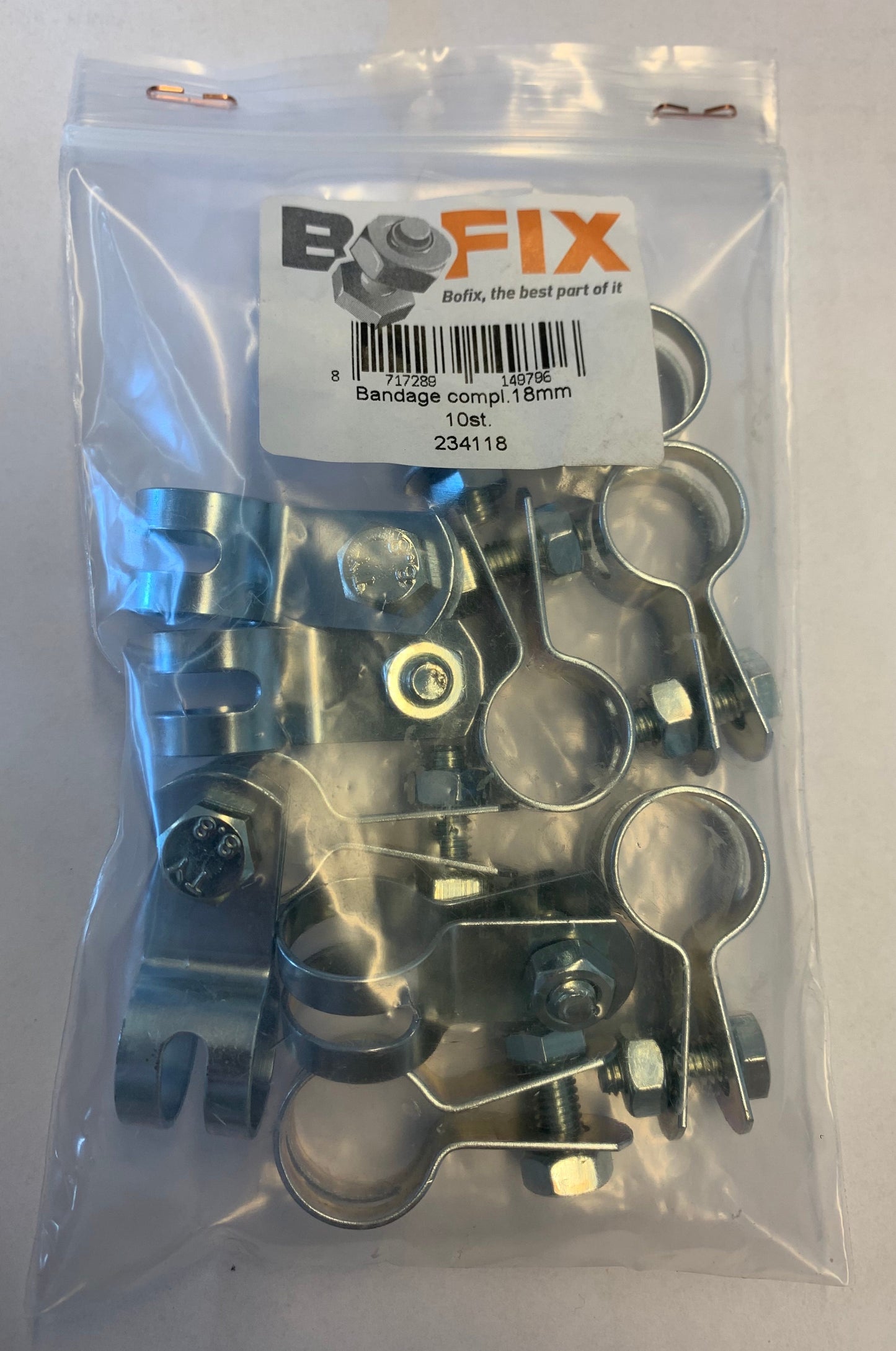 Bandage Bracket 18 mm. par 10