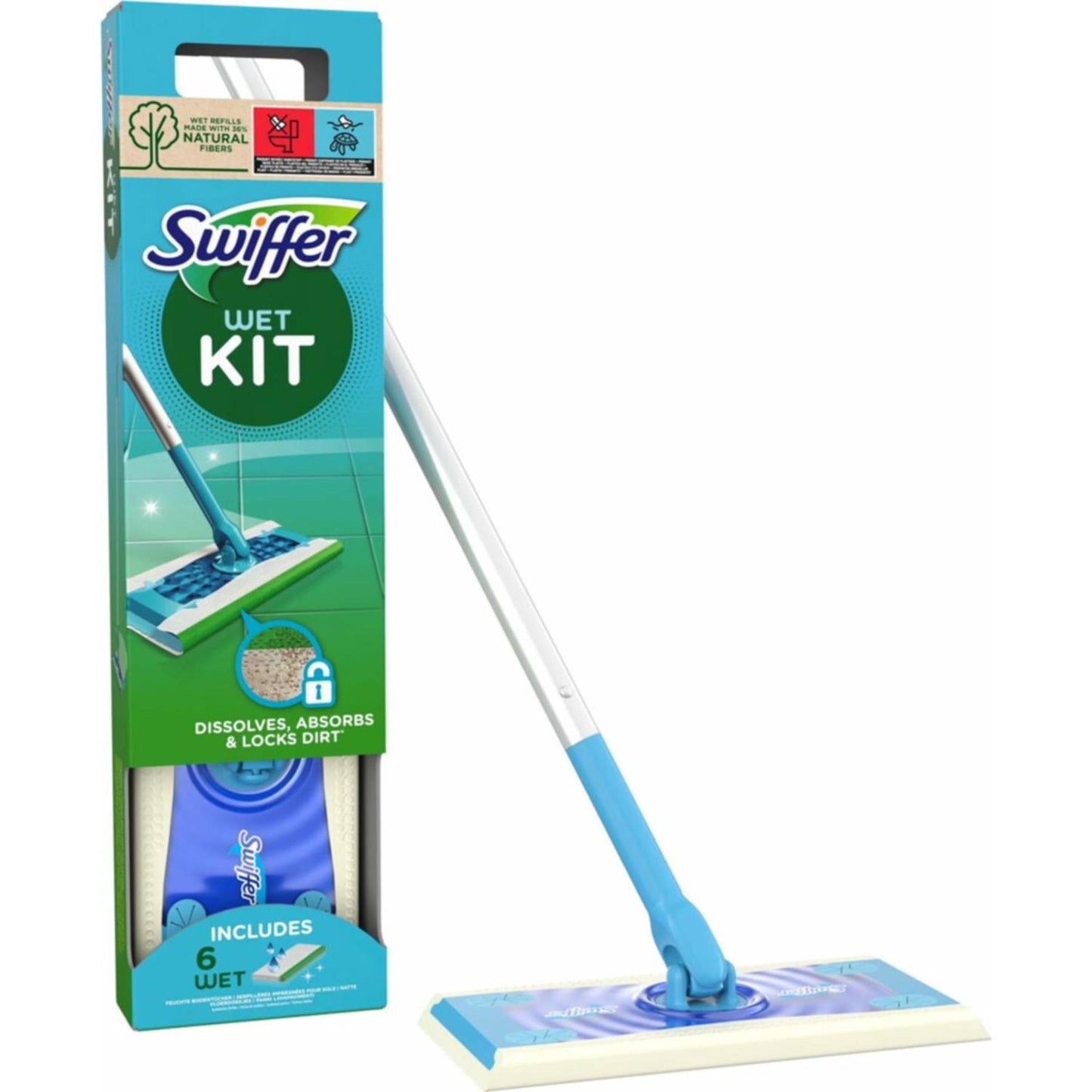 Kit de démarrage humide Swiffer 7 pièces