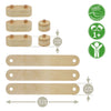 Jeu de balance en bois RC, 8 pièces.