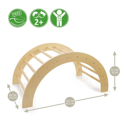 Arc en bois grimpant 2 en 1