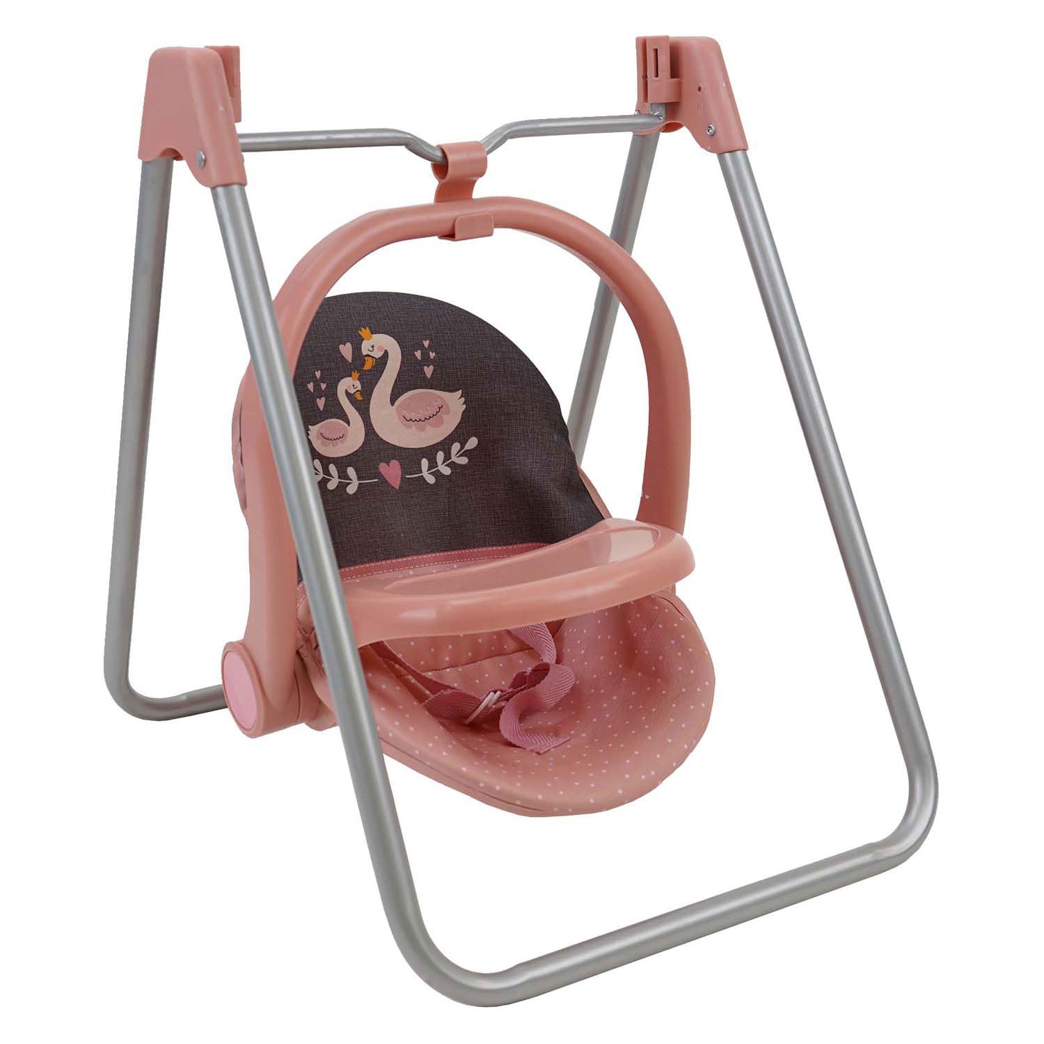 Chaise de poupée 3-en-1, swing, auto-set-zwaan