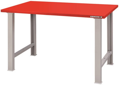 Établi Ty Bahco | lourd-du | avec plan de travail en acier | 4 pattes | orange | 1 500 mm x 750 mm x 1 030 mm - 1495wb15ts