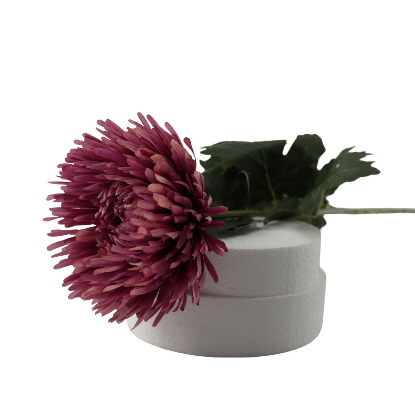 Manoir atmosphère fleur artificielle chrysanthème rose 91x19x19cm
