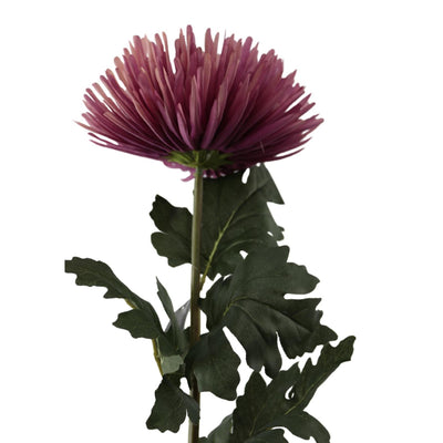 Manoir atmosphère fleur artificielle chrysanthème rose 91x19x19cm