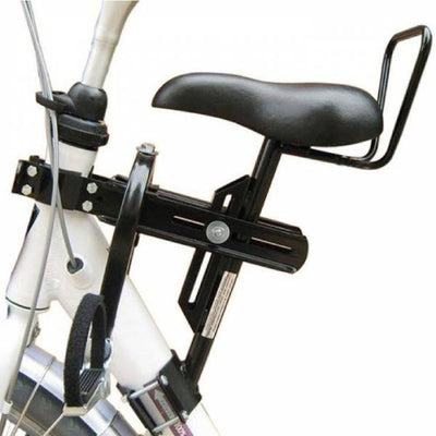 Siège enfant en selle sur vélo pour dames à tube