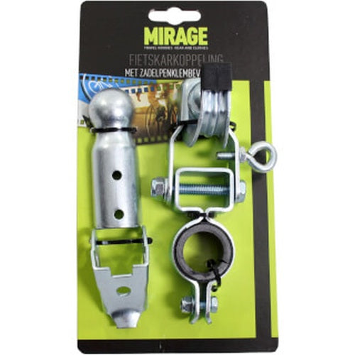 Attache pour tige de selle de remorque de vélo Mirage, argent, 22~24mm