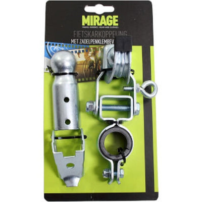 Attache pour tige de selle de remorque de vélo Mirage, argent, 22~24mm