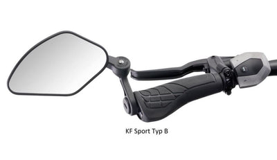 Miroir pliant crampe kf sport avec bouchon noir