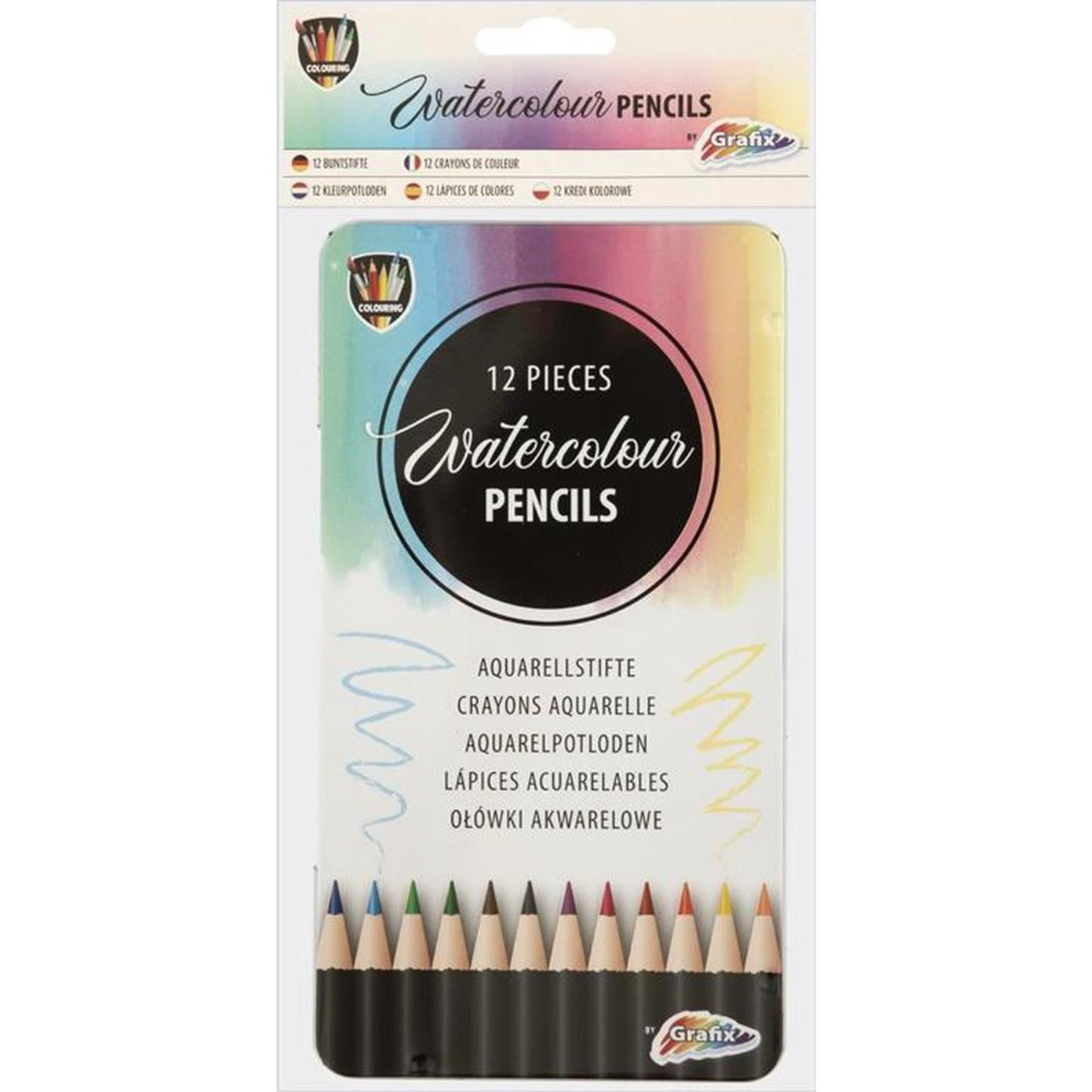 Grafix 12 crayons aquarellables dans une boîte