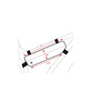 TOPEAK FRAMETAS Midloader 6L ZW, sangles en nylon, noir