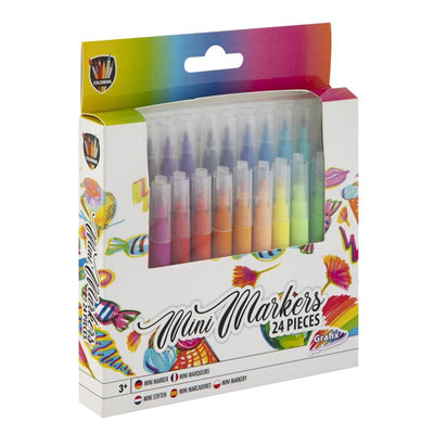 Coffret Grafix de 24 mini feutres en boîte