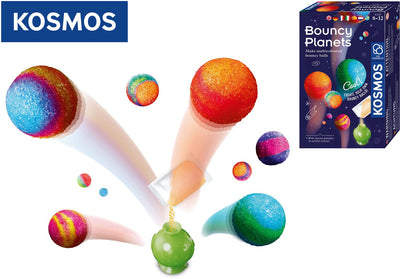 Planètes rebondissantes Cosmos - kit d'expérimentation - fabriquez vos propres balles rebondissantes en forme de planète - créez Mars, Jupiter, Vénus et Saturne - jouets vocaux - à partir de 8 ans
